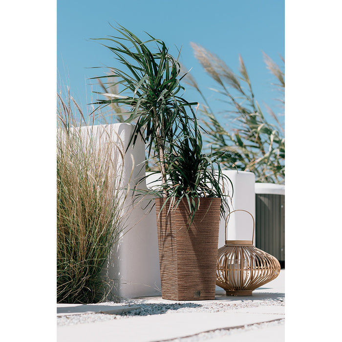 Prosperplast Plantenpot Eco Wood - kunststof - lichtbruin - 34 x 66 cm