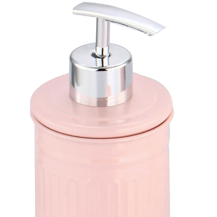 MSV Zeeppompje|dispenser - Industrial - metaal - lichtroze - 17 cm