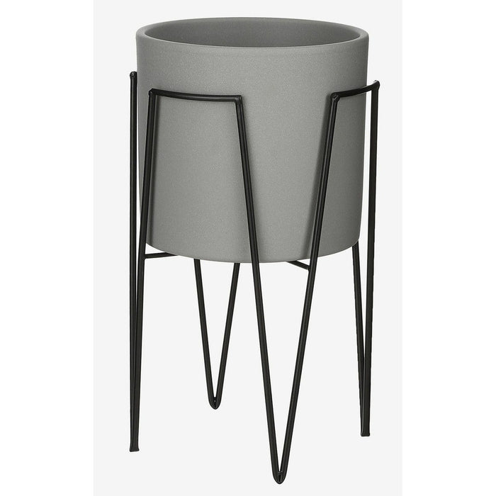 Mica Decorations bloempot plantenstandaard|verhoger - zwart - D18 x H2