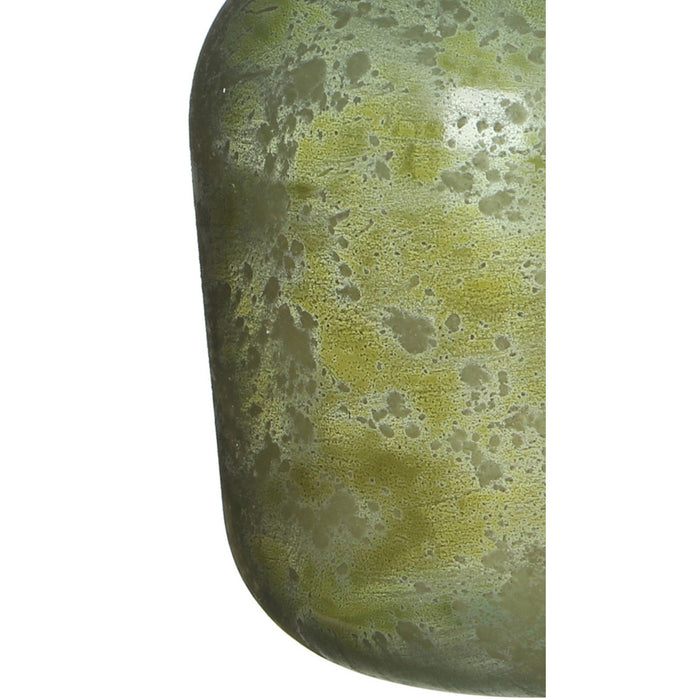 Mica Decorations Vaas Diego - hals smal - groen - antiek look - 42 cm