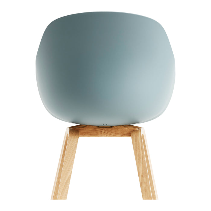 HAY About a Chair AAC222 Stoel - Oak - Dusty Blue