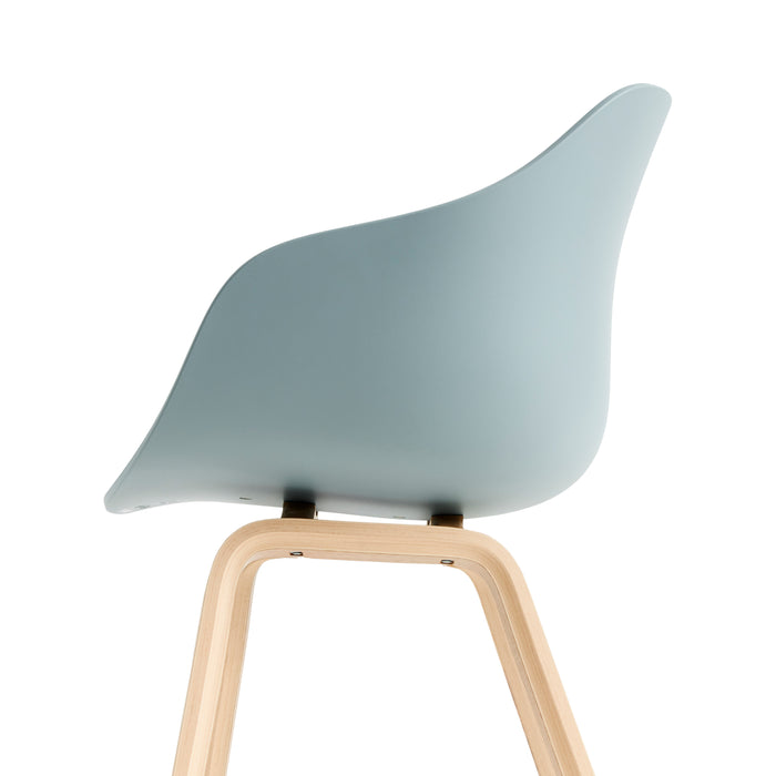 HAY About a Chair AAC222 Stoel - Oak - Dusty Blue