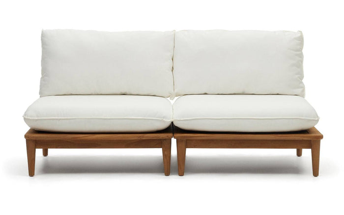 Kave Home - Set Portitxol van 2 modulaire fauteuils in massief