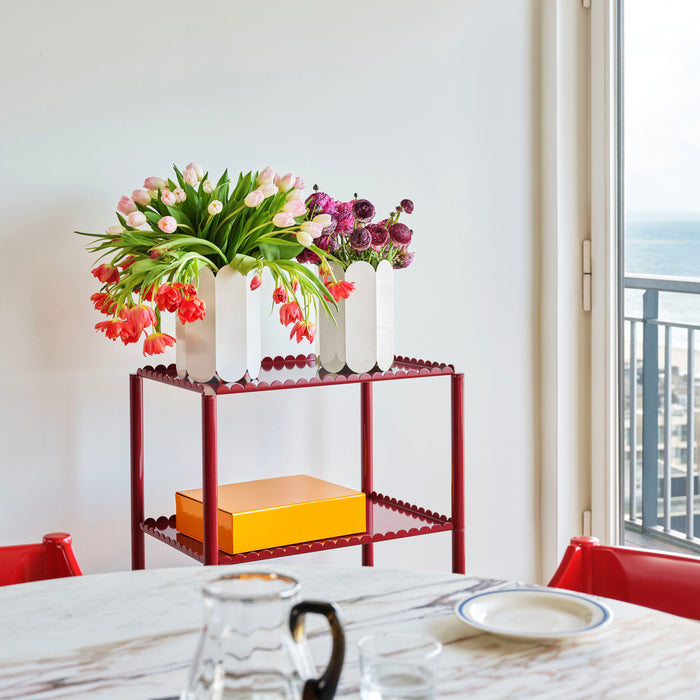 HAY Arcs Trolley High Bijzettafel - Auburn Red