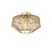 QAZQA Moderne plafondlamp messing 30 cm - Bolti