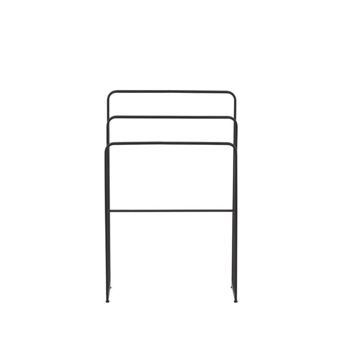 Nest living Foss metalen handdoekrek zwart - 54 x 84 cm