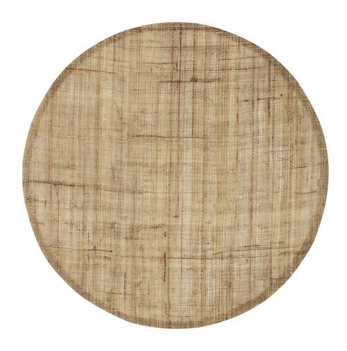 Home Delight - Placemat Linnen rond camel set|6