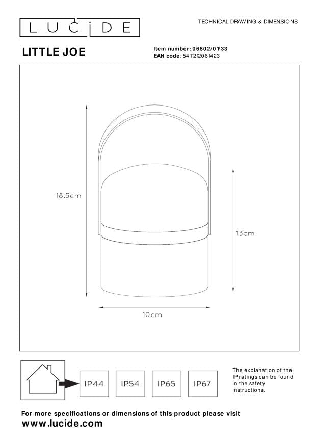 Lucide LITTLE JOE Tafellamp - Groen