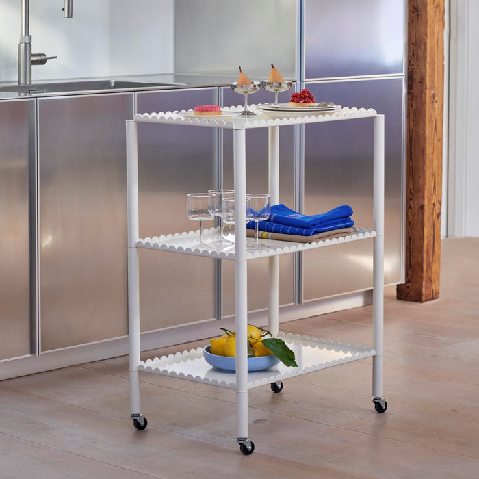 HAY Arcs Trolley High Bijzettafel - Eggshell