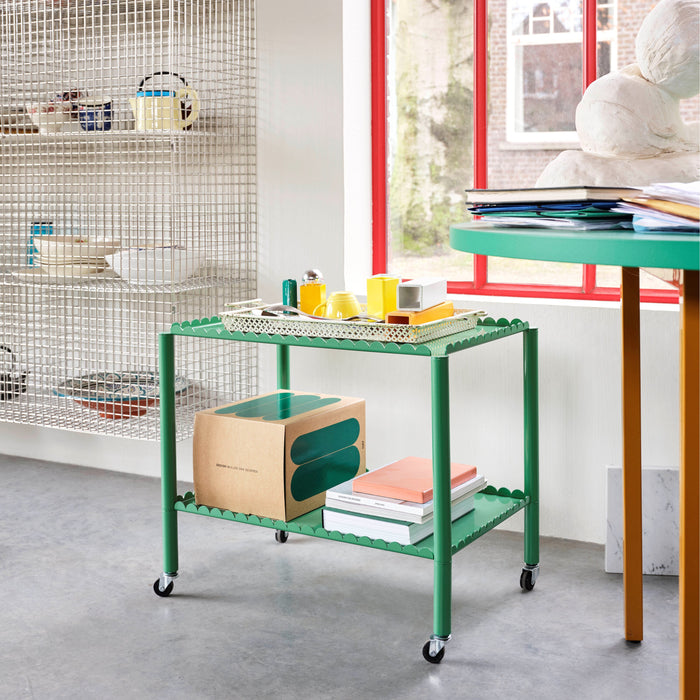 HAY Arcs Trolley Low Bijzettafel - Jade Green