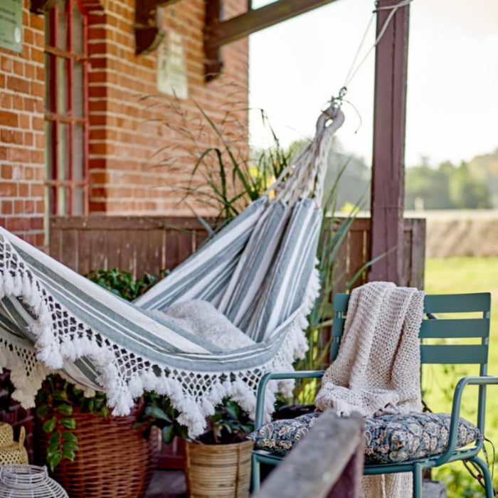 Bloomingville Lucille Plaid - 150 x 125 cm - Naturel