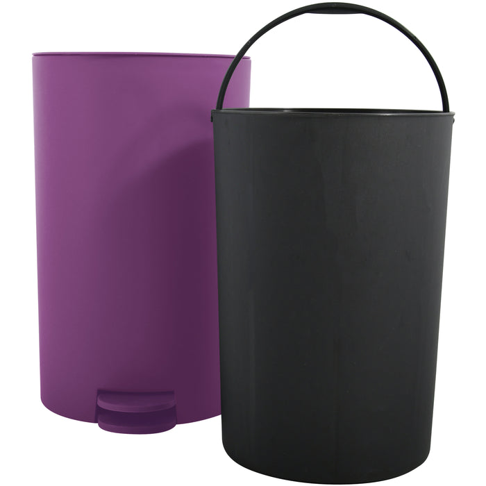 MSV kleine badkamer|toilet pedaalemmer - paars - 3L - 15 x 27cm