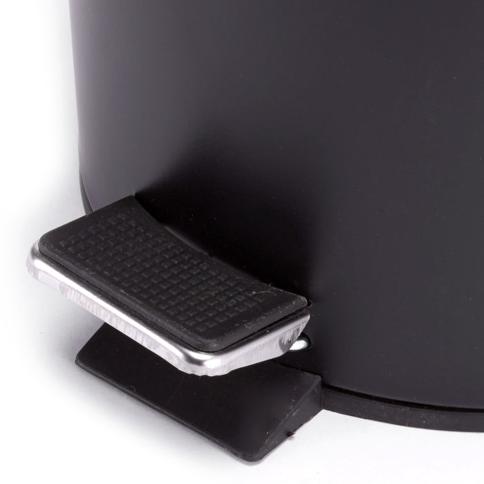 MSV Pedaalemmer - zwart - 3 liter - 17 x 25 cm