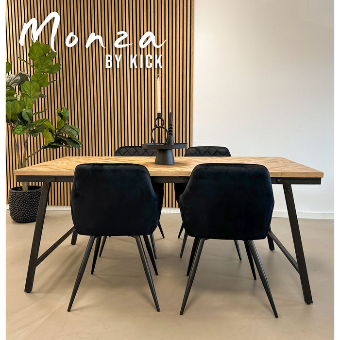 Kick eetkamerstoel Monza - Goud