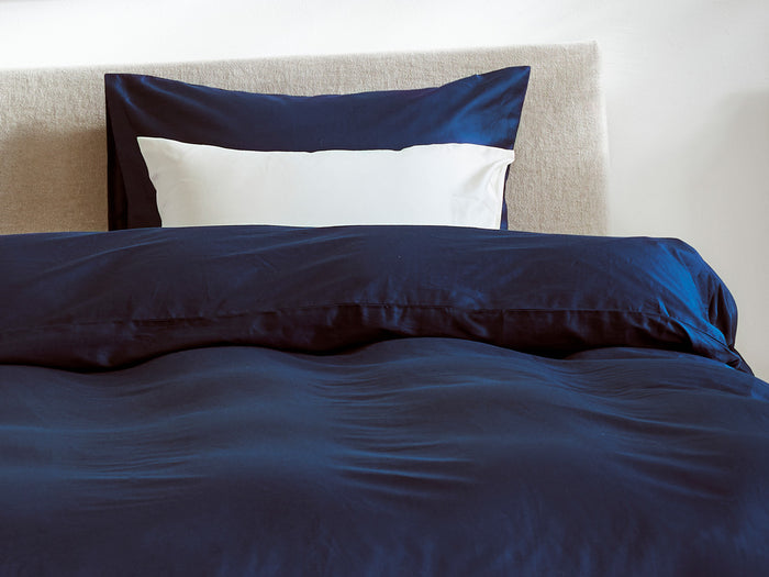 Yumeko overtrekset katoen satijn night blue 140x220 + 1|60x70