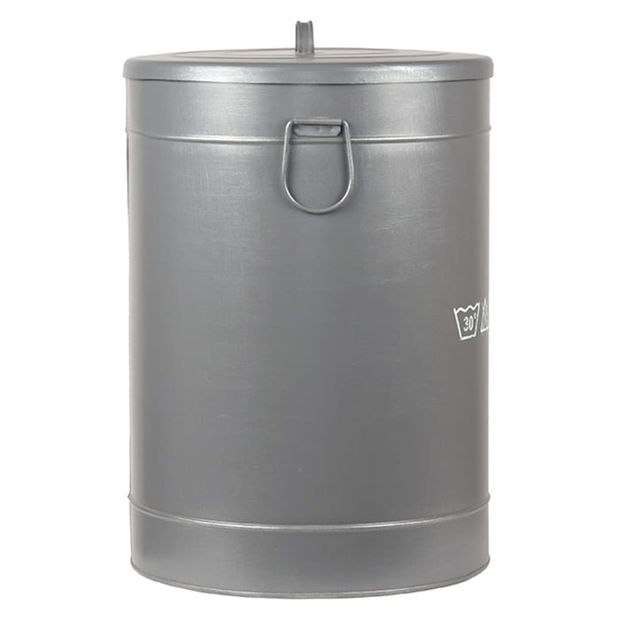 LABEL51 - Wasmand | L - Antiek Grijs Metaal