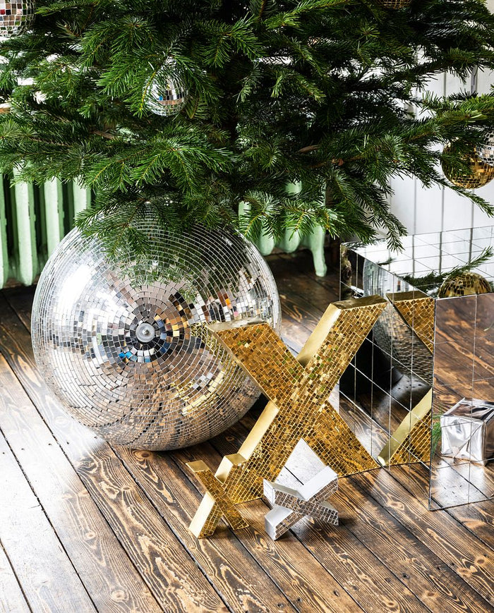 vtwonen Metal X - Kerstdecoratie - Zilver - Set van 3 - 31x12,5x4,5cm