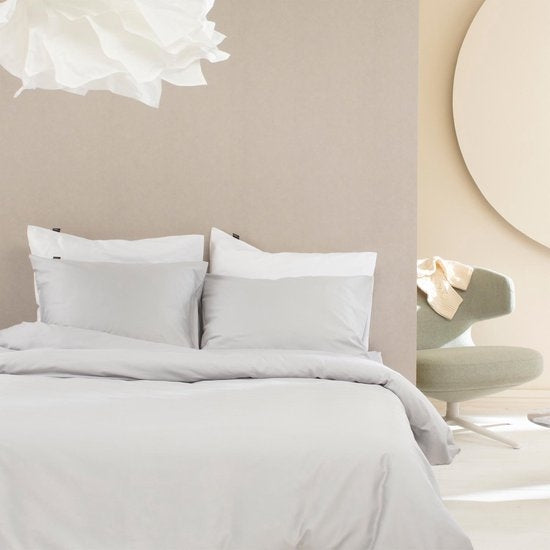 Damai Dekbedovertrek Bio Katoen Satijn - light grey 240x200|220cm