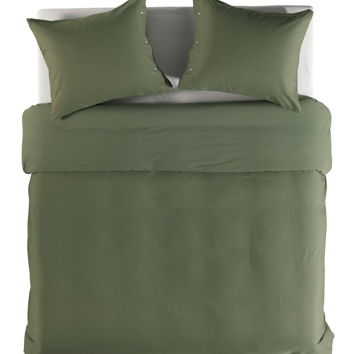 Yellow Dekbedovertrek Katoen Cialda army green