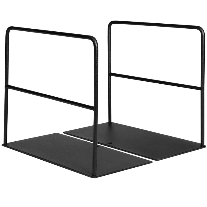 QUVIO Boekenstandaard metaal 1 paar - Zwart