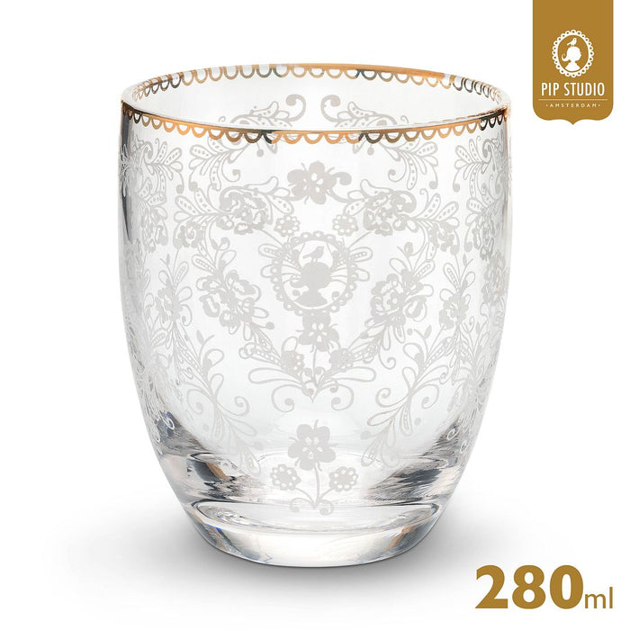 Pip Studio Waterglazen - Set van 4 - Floral - Early Bird - 280ml