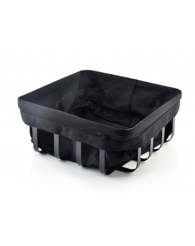 Broodmand | Serveermand - Zwart – L 22.5 x B 22.5 x H9.5 cm