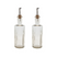 Brût Homeware, Set van 2 Olie|Azijn Fles set 30 CL, helder