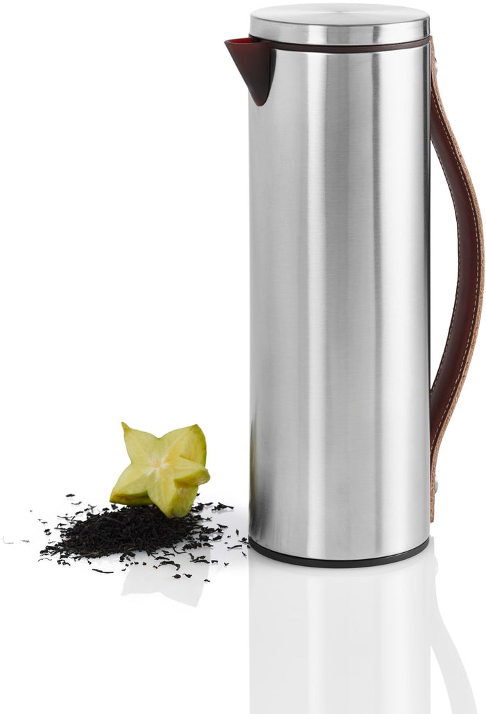 Loft Thermoskan met Lederen Handvat 1 l, Bruin - AdHoc