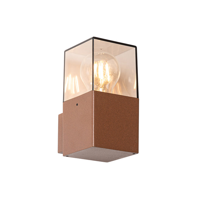 QAZQA Industriële buiten wandlamp roestbruin IP44 - Denmark
