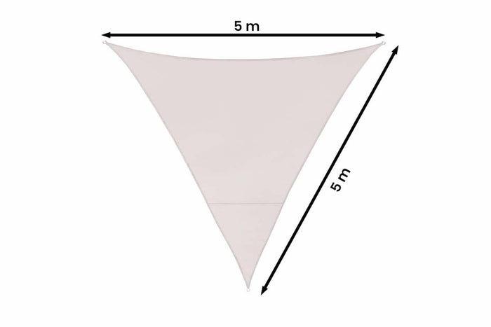 Feel Furniture - Schaduwdoek - Zonwering - Driehoek - 5 m - Taupé