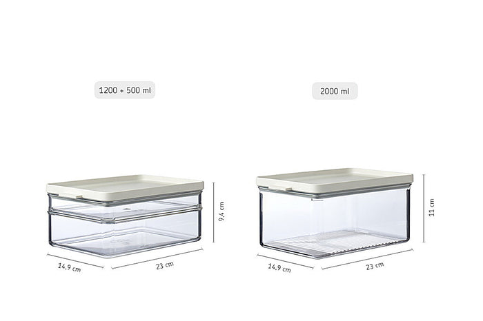 Koelkastdoos Omnia ontbijt duo - Nordic white