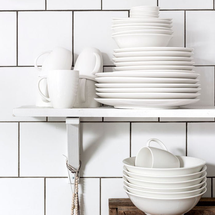 vtwonen Schalen - Set van 2 - Wit - Porselein - Ø 23cm