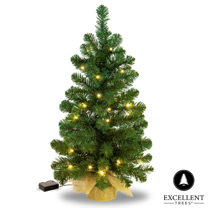 Excellent Trees® Jarbo Green 60 cm - Mini Kerstboom met 35 LED Lampen