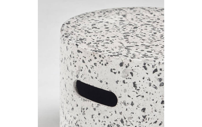 Kave Home - Jenell kruk wit terrazzo Ø 35 cm