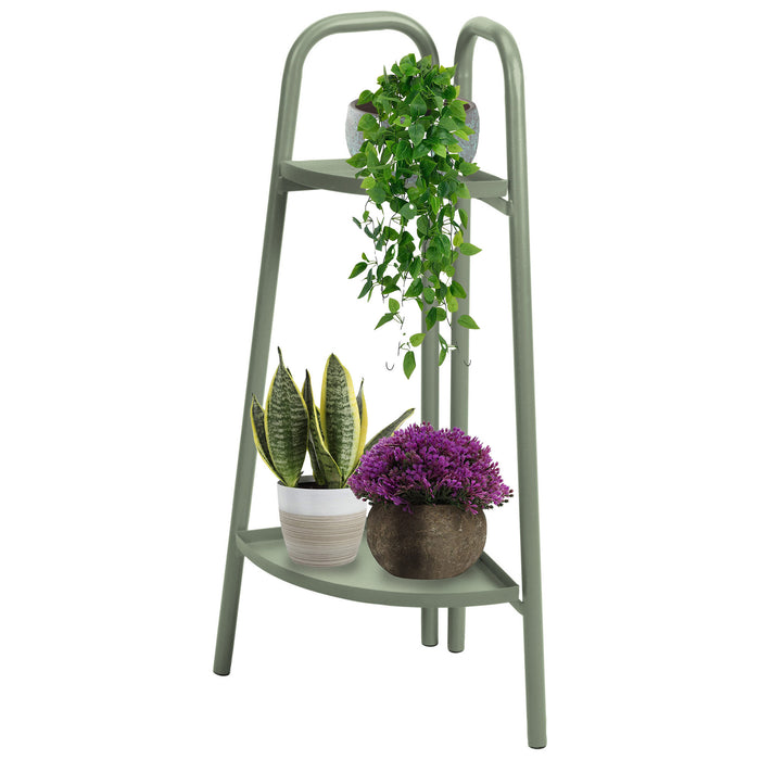 ProGarden Plantenrek 26x26x70 cm matlichtgroen