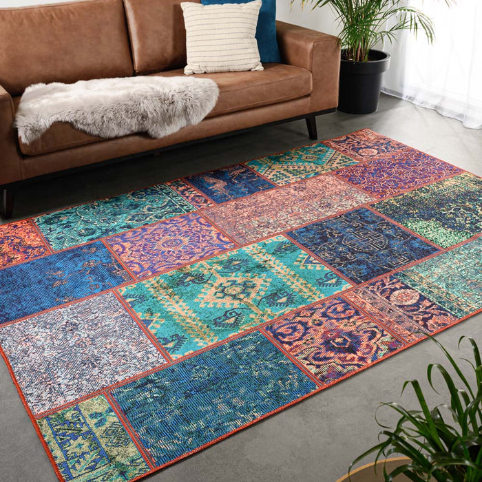 Heritaged Patchwork vloerkleed - Fade No.1 multi - 152x230 cm
