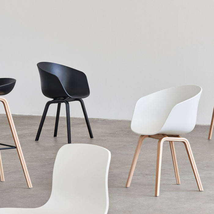 HAY About a Chair AAC22 Stoel - Black Oak - Black