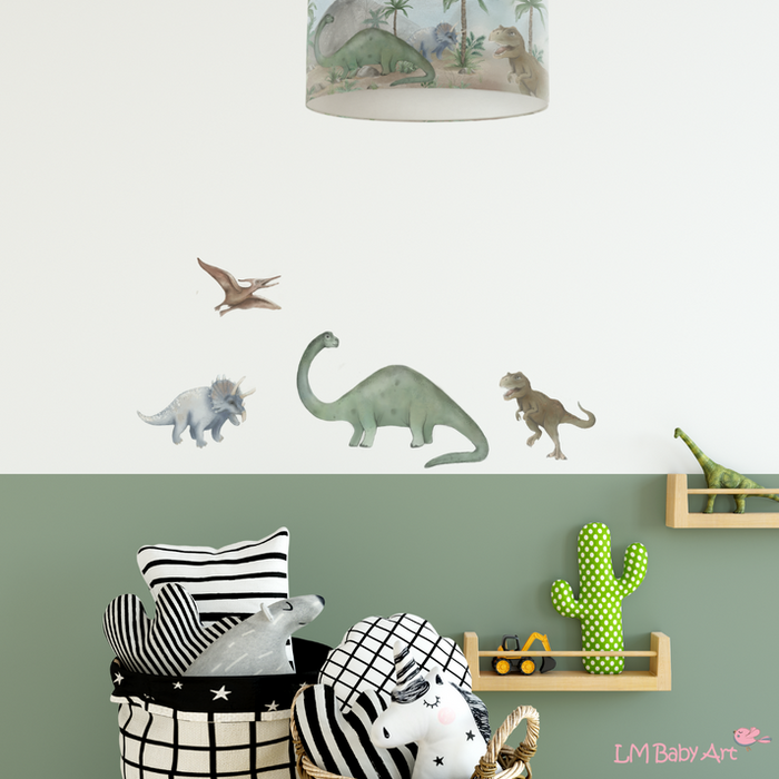 LM Baby Art dinosaurus muursticker set | 4 Dino muurstickers