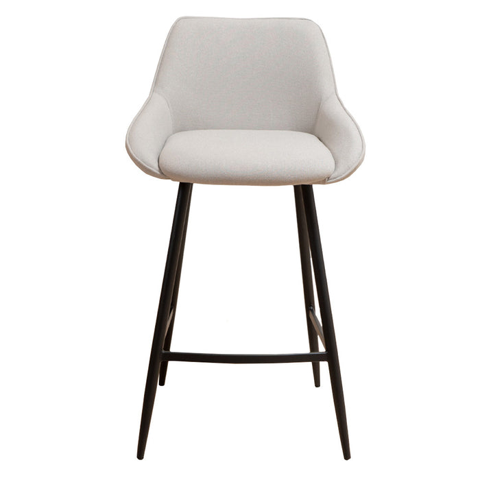 Bronx71 Scandinavische barkruk Lova gerecyclede stof grijs 68 cm -