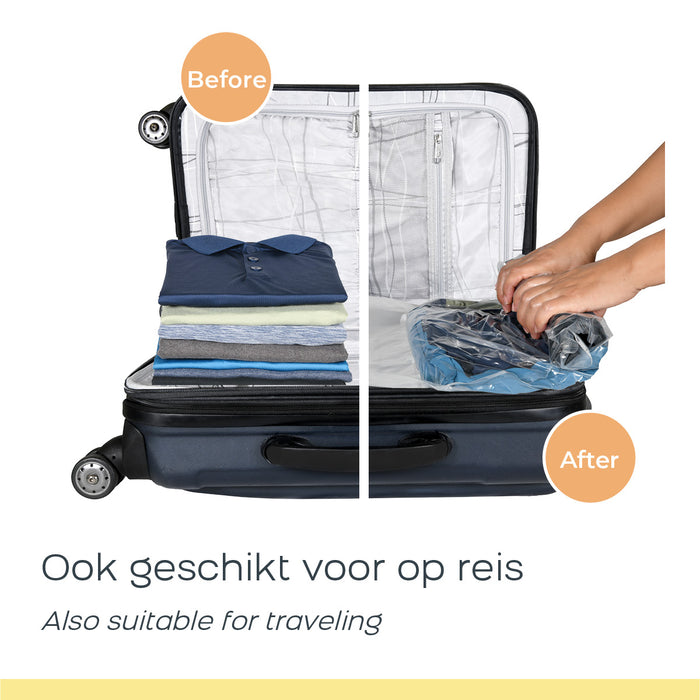 Space Buddy Vacuümzakken Opbergzakken Kleding voor Onderweg 7 st.