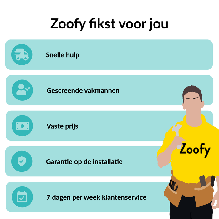 3x Installatie rookmelder - Door Zoofy in samenwerking met fonQ - 4,5|