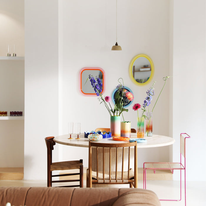 &k amsterdam Sleek Spiegel Ovaal - Geel