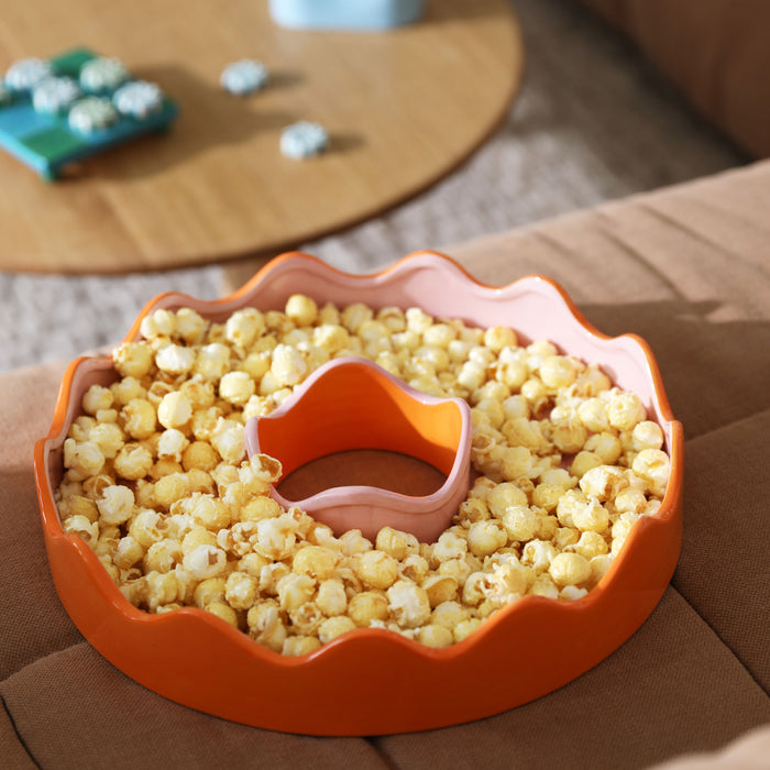 &k amsterdam Wiggle Schaal Ø 32 cm - Oranje