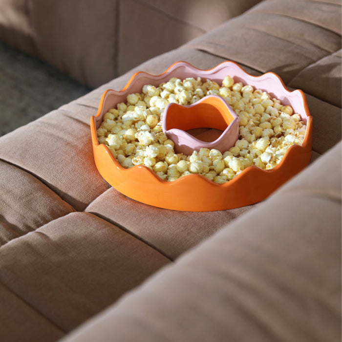 &k amsterdam Wiggle Schaal Ø 32 cm - Oranje