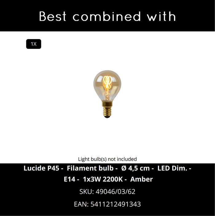 Lucide POSSIO Wandlamp - Grijs