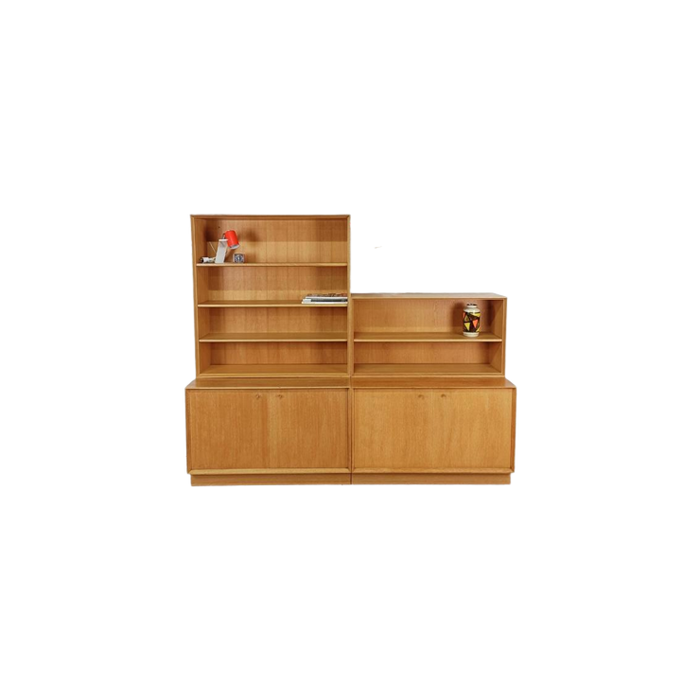 Reliving Vintage Boekenkast 4 Delig Eiken 169X200