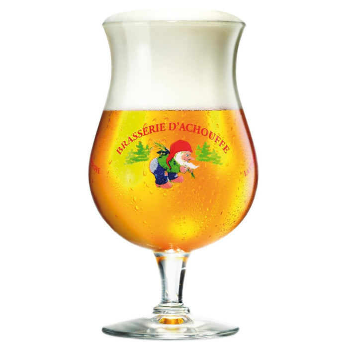 La Chouffe Bierglazen Op Voet 33cl - 6 Stuks - Bier Glas - Bolle Vorm