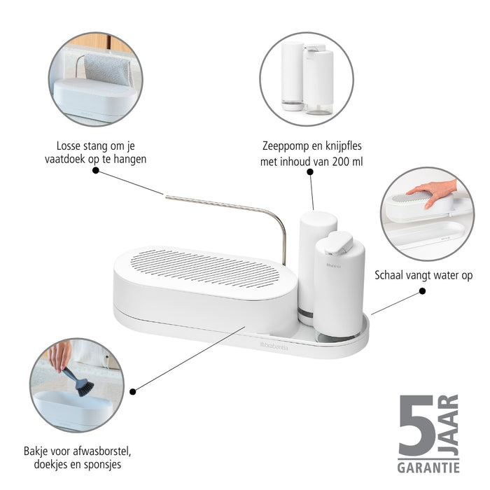 Brabantia SinkStyle Organiser 3-delig - Fresh White