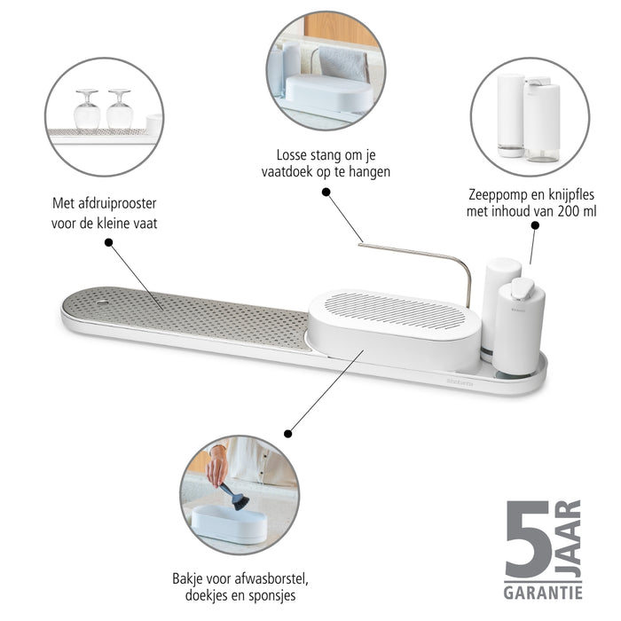 Brabantia SinkStyle Organiser 4-delig - Fresh White