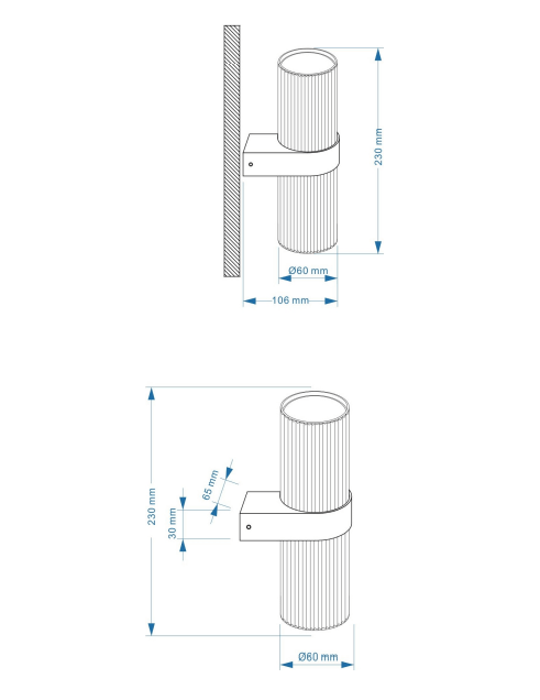 Maytoni - Wandlamp Dynamics Wit 23 cm .